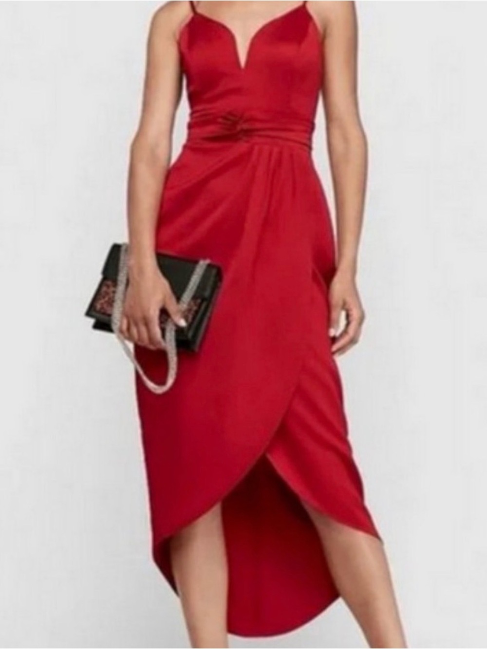 Express Red Tulip Cocktail & Party, Event Dress! Gorgeous and Classy XS